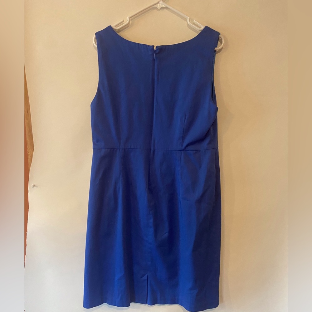 Womens sleeveless royal blue dress
